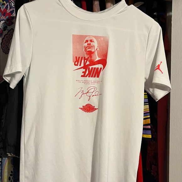Nike Other - Nike Air White Tee with Red Graphic